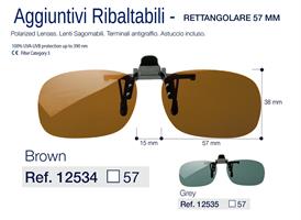 12534 AGGIUNTIVO RIBALTABILE MET E CEL C57 BROWN