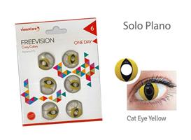 CRAZY LENS CAT EYE YELLOW 6 LENTI