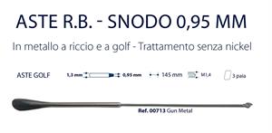 ASTE GOLF IN METALLO GUN         6PZ