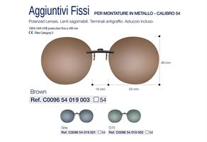 C96 AGGIUNTIVO FISSO TONDO MET C54 BROWN