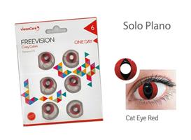 CRAZY LENS CAT EYE RED 6 LENTI